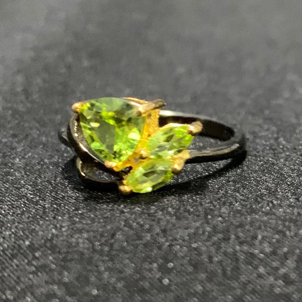 Light Green Multi-Stone Ring